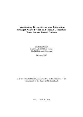 Investigating perspectives about integration amongst native French and second-generation North African French citizens thumbnail