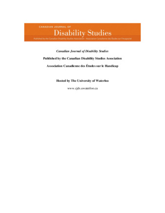 Access to Inclusive Education for Students with Autism: An Analysis of Canada’s Compliance with the United Nations Convention on the Rights of Persons with Disabilities thumbnail