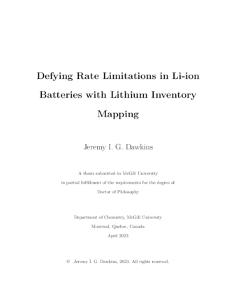 Defying Rate Limitations in Li-ion Batteries with Lithium Inventory Mapping thumbnail