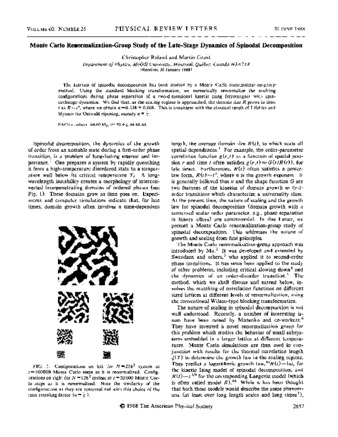 Monte Carlo renormalization-group study of the late-stage dynamics of spinodal decomposition thumbnail