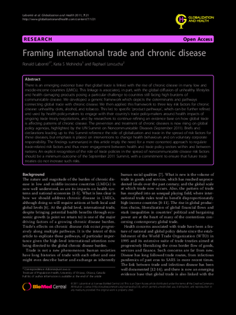 Framing international trade and chronic disease thumbnail