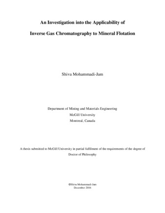 An investigation into the applicability of inverse gas chromatography to mineral flotation thumbnail