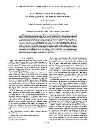 Flow around Islands in Rupert Bay: an Investigation of bottom friction effect thumbnail