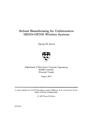 Robust beamforming for collaborative MIMO-OFDM wireless systems thumbnail