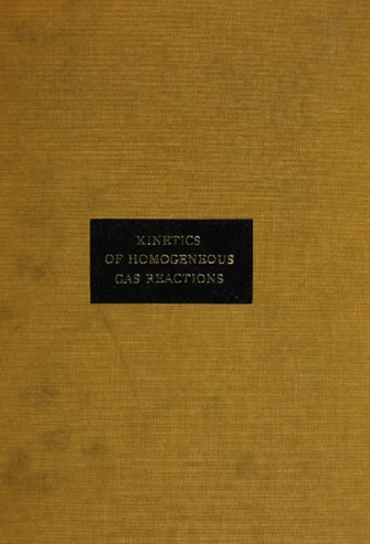 Kinetics of homogeneous gas reactions at high pressures. thumbnail