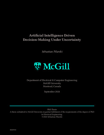 Artificial intelligence driven decision-making under uncertainty thumbnail