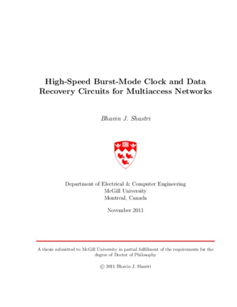 High-speed burst-mode clock and data recovery circuits for multiaccess networks thumbnail