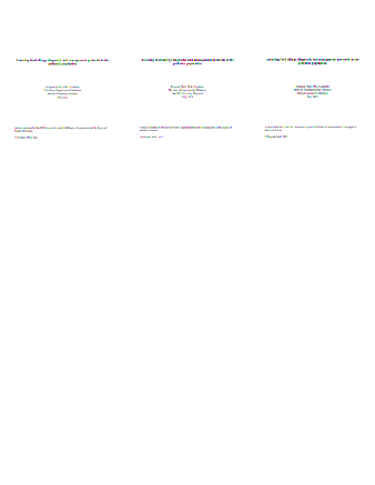 Assessing food allergy diagnostic and management protocols in the pediatric population thumbnail