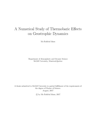 A numerical study of thermobaric effects on geostrophic dynamics thumbnail
