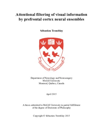 Attention filtering of visual information by prefrontal cortex neural ensembles thumbnail