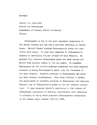 Brecht und Shakespeare thumbnail