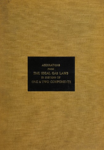 Aberrations from the ideal gas laws in systems of one and two components. thumbnail