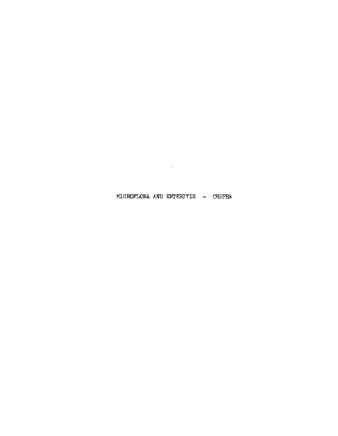 Intestinal microflora associated with enteritis of early weaned pigs. thumbnail