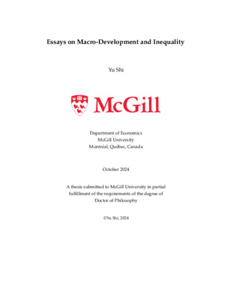 Essays on Macro-Development and Inequality thumbnail