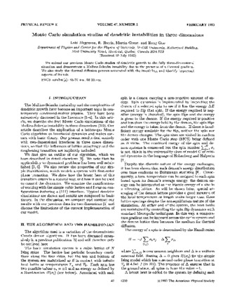 Monte Carlo simulation studies of dendritic instabilities in three dimensions thumbnail