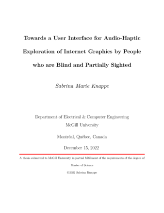 Towards a User Interface for Audio-Haptic Exploration of Internet Graphics by People who are Blind and Partially Sighted thumbnail