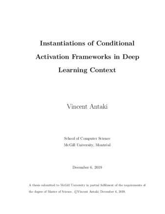 Instantiations of conditional activation frameworks in deep learning context thumbnail