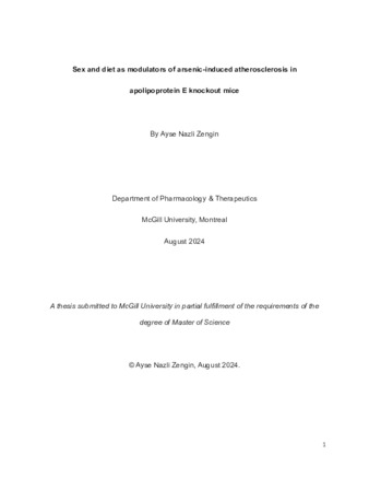 Sex and diet as modulators of arsenic-induced atherosclerosis in apolipoprotein E knockout mice thumbnail