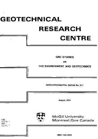 GRC studies on the environment and geotechnics thumbnail