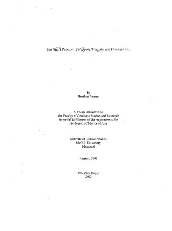 The Shīʻī passion : Taʻzī yeh, tragedy and the sublime thumbnail