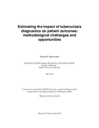 Estimating the impact of tuberculosis diagnostics on patient outcomes: methodological challenges and opportunities thumbnail