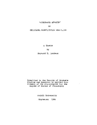 Hindrance effects' in cellulose substitution reactions. thumbnail