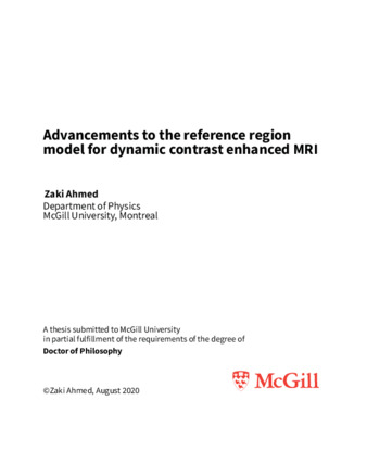 Advancements to the reference region model for dynamic contrast enhanced MRI thumbnail