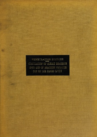 Penetration studies : the circulation of alkali reagents into and of reaction products out of the fibre cavity. thumbnail