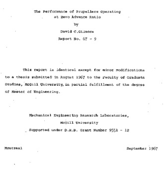 The performance of propellers operating at zero advance ratio thumbnail