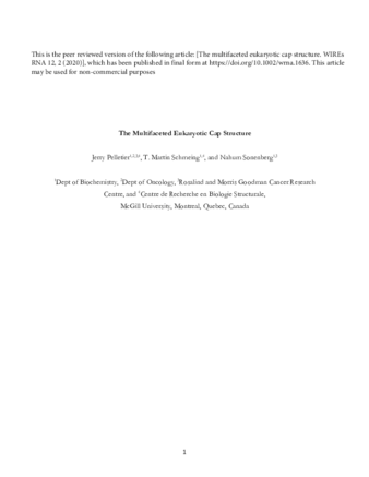 The multifaceted eukaryotic cap structure thumbnail