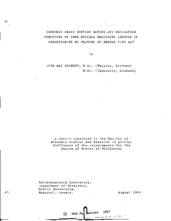 Isomeric cross section ratios and excitation functions of some nuclear reactions induced in strontium-88 by protons of energy 7-85 MeV. thumbnail
