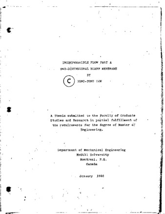 Incompressible flow past a two-dimensional bluff membrane thumbnail