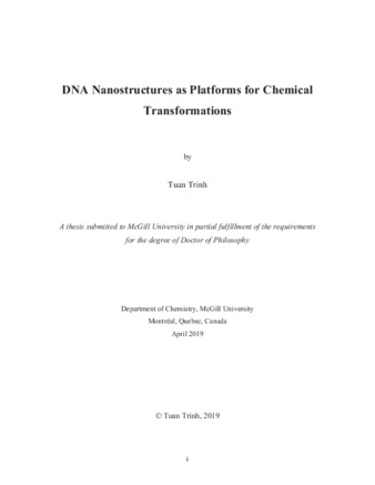 DNA nanostructures as platforms for chemical transformations thumbnail
