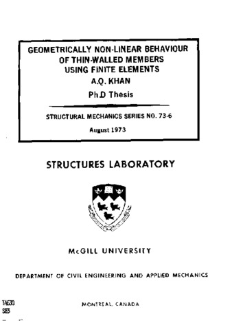 Geometrically non-linear behaviour of thin-walled members using finite elements thumbnail