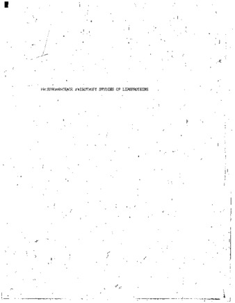 Phosphorescence anisotropy studies of the protein moiety in human serum lipoproteins thumbnail