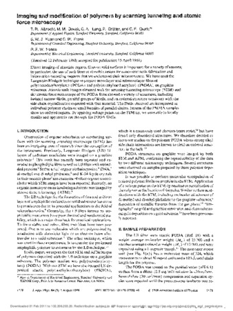 Imaging and modification of polymers by scanning tunneling and atomic force microscopy thumbnail