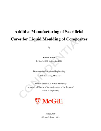 Additive manufacturing of sacrificial cores for liquid moulding of composites thumbnail