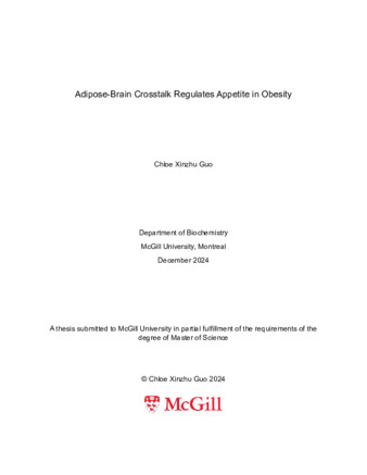 Adipose-Brain Crosstalk Regulates Appetite in Obesity thumbnail