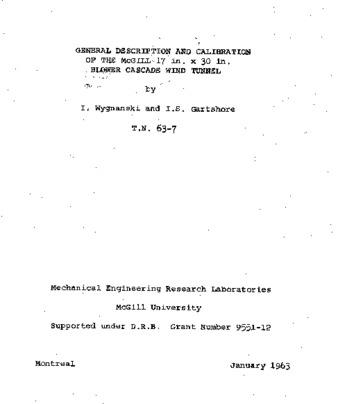 General description and calibration of the McGill 17 in. x 30 in. blower cascade wind tunnel thumbnail