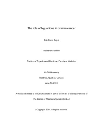 The role of biguanides in ovarian cancer thumbnail