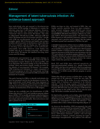 Management of latent tuberculosis infection: An evidence-based approach thumbnail