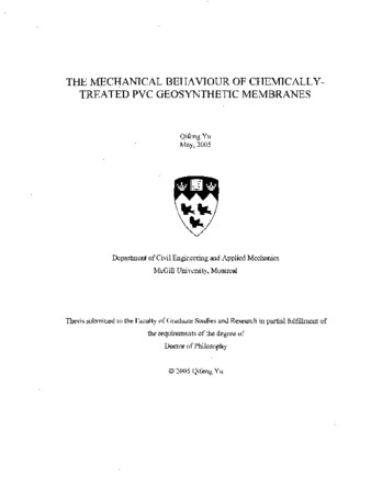 The mechanical behaviour of chemically-treated PVC geosynthetic membranes / thumbnail