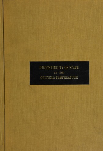 On the discontinuity of state at the critical temperature : adsorption, density and solubility. thumbnail