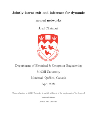 Jointly-learnt exit and inference for dynamic neural networks thumbnail