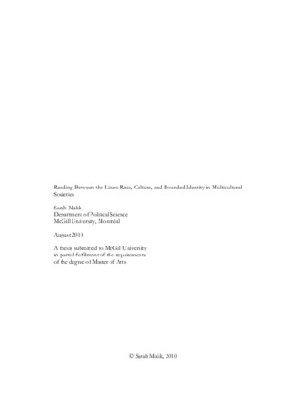 Reading between the lines: race, culture, and bounded identity in multicultural societies thumbnail