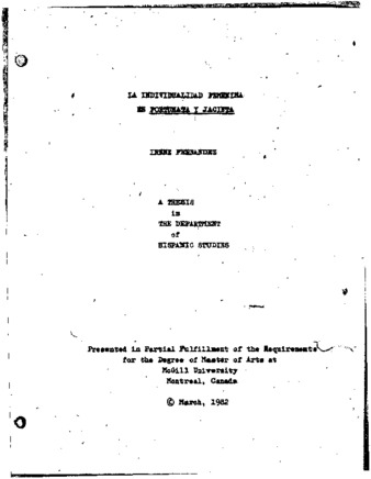 La individualidad femenina en Fortunata y Jacinta / thumbnail