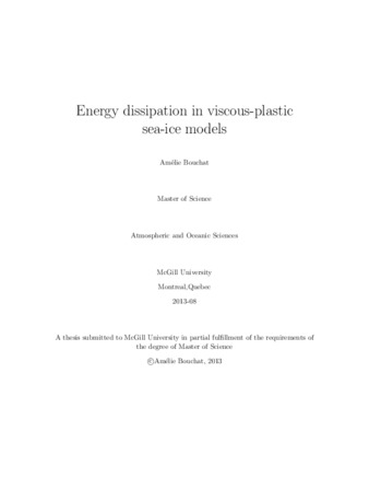 Energy dissipation in viscous-plastic sea-ice models thumbnail