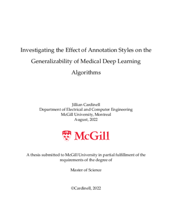 Mcgill university hot sale machine learning